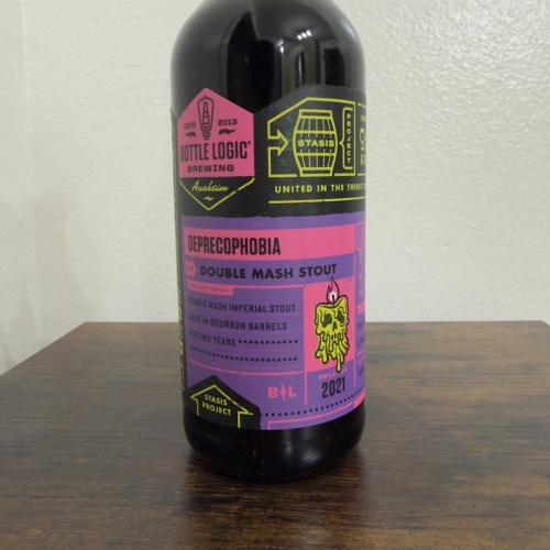 Bottle Logic x Voodoo Brewing Deprecophonia 2021 - Bourbon Barrel Aged Double Mash Imperial Stout - 2 Years Aged - 500ml - Batch 001