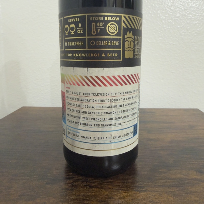 Bottle Logic x Magnanimous Transmit in Color 2020 - Tequila + Bourbon Barrel Aged Café de Olla Stout -500ml - Stasis Level 02