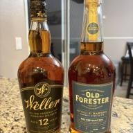 Weller 12 year / Old forester barrel proof pick