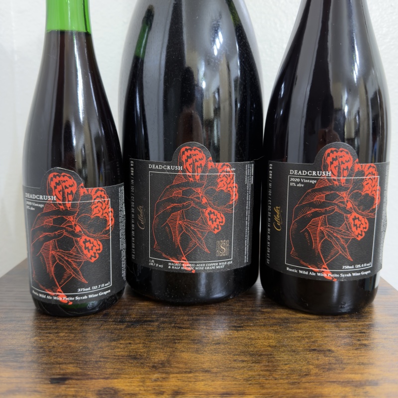 Cellar Makers Dead Crush 2020 Vintage 3-Pack Vertical - Rustic Wild Ale w/ Petite Sirah + Malbec Barrel Magnum - 375ml + 750ml + 1.5L