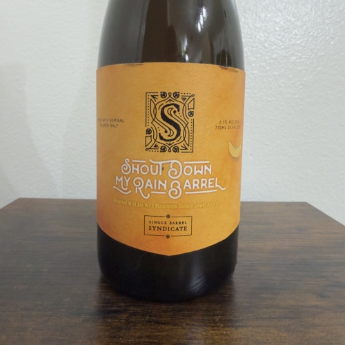 Cellador Ales Shout Down My Rain Barrel Blend 1 - Blended Wild Ale 750ml - 6.5% ABV - Bottled Aug 2020