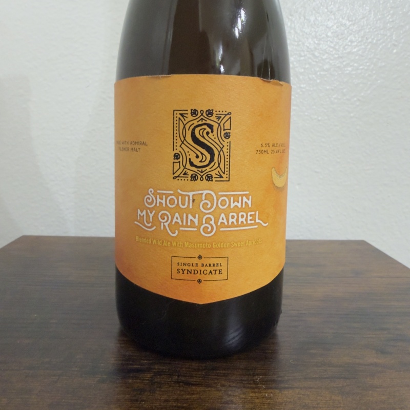 Cellador Ales Shout Down My Rain Barrel Blend 1 - Blended Wild Ale 750ml - 6.5% ABV - Bottled Aug 2020