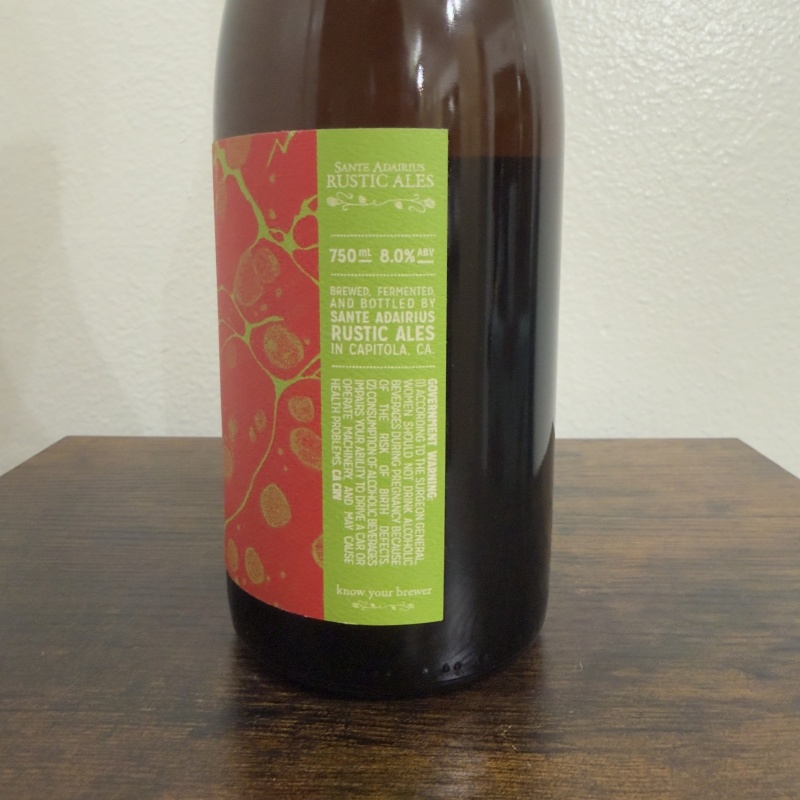 Sante Adairius Rustic Ales Seven - 7th Anniversary Barrel-Aged Saison w/ Passionfruit & Guava - 750ml - 8.0% ABV
