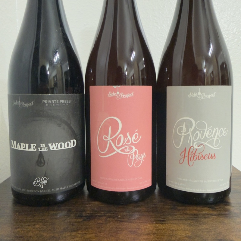 Side Project Vintage Vault 6-Pack ∼2015-2017 - Barrel-Aged Farmhouse/Wild Ales w/ Private Press Collab - 750ml Corked Bottles