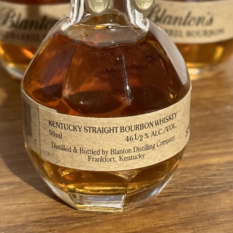 3 Blanton’s Mini’s  (50ml)