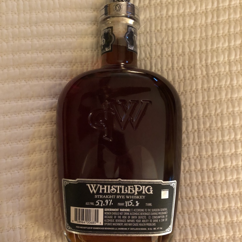 Whistlepig Spirit Of Mauve fifth edition The Boss Hog