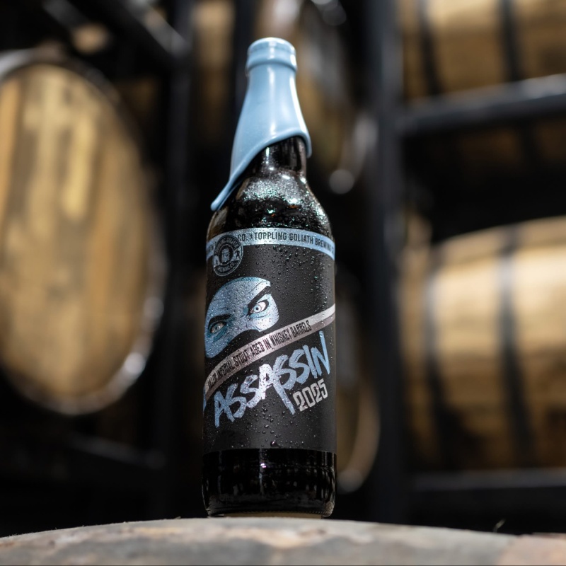 1-22oz bottle of 2025 Toppling Goliath Assassin