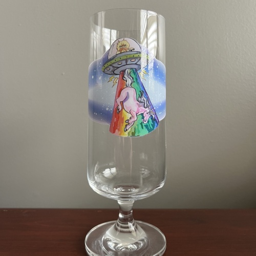 Angry Chair Stemmed Glass