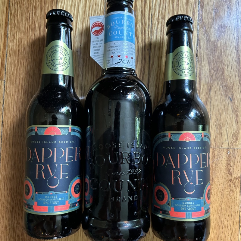 2021 Goose Island Bourbon County Proprietor’s & 2024 Dapper Rye