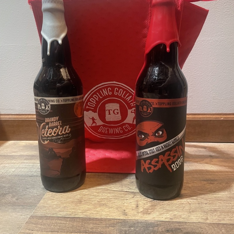 Toppling Goliath Assassin 2026 and Brandy Barrel Meteora