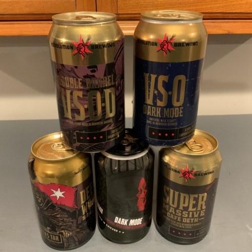 Revolution lot Stouts includes DBVSOD and VSO Dark Mode