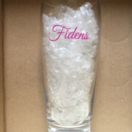 Fidens Pink Logo Willi Becher Glassware