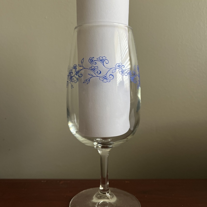 Burial Scythe stemmed glass