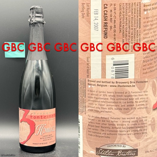 3 Fonteinen Hommage Batch #1 750ml 2007