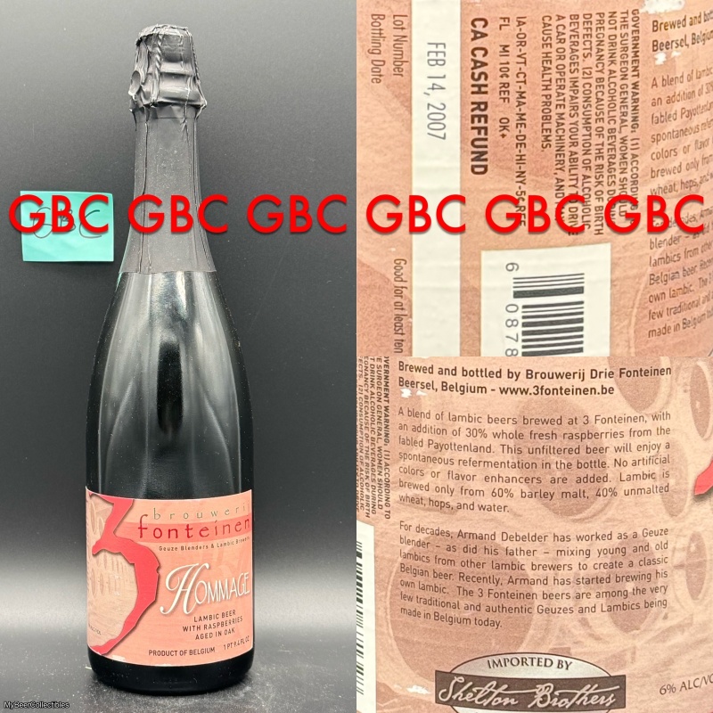 3 Fonteinen Hommage Batch #1 750ml 2007