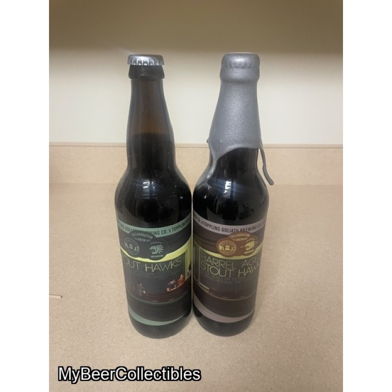 Toppling Goliath BA and Regular Stout Hawks