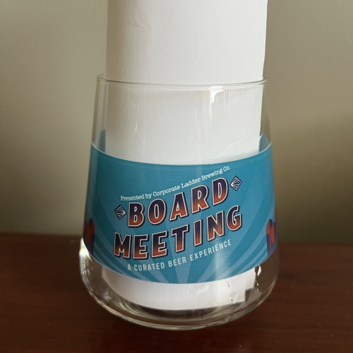 Corporate Ladder Board Meeting Glass