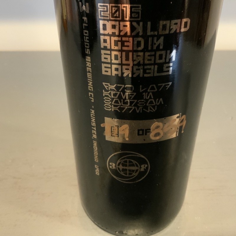 2016 Three Floyds Dark Lord Bourbon Barrel