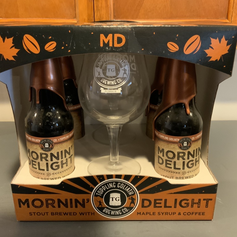 Toppling Goliath Morning Delight 2017 box set (includes 2 tulip glasses)