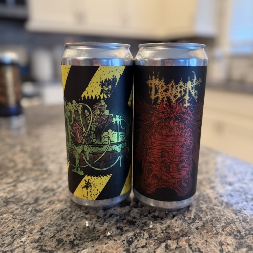 Two Different Troon Brewing Fidens Collab Crowlers Irradiated Jasper and Budding Prospects
