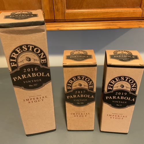 Firestone Walker Parabola 2016, 2017 and 2019 vintage
