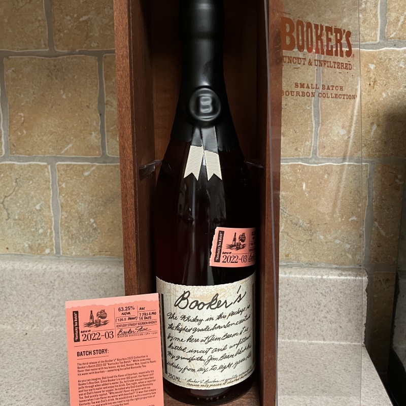 Bookers’s 2022-03 Kentucky Tea Batch
