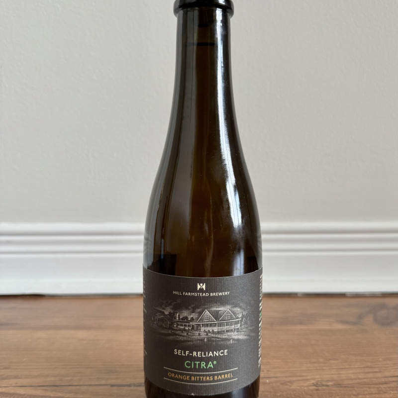 Hill farmstead Self reliance citra orange bitters barrel