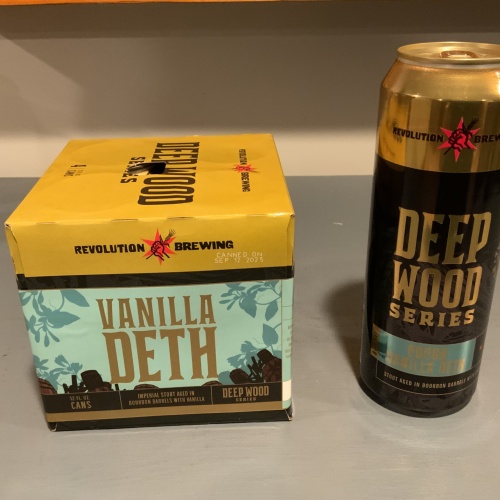2025 Revolution Deep Wood  4 pack Vanilla Deth and 1 can of Cocoa Vanilla Deth