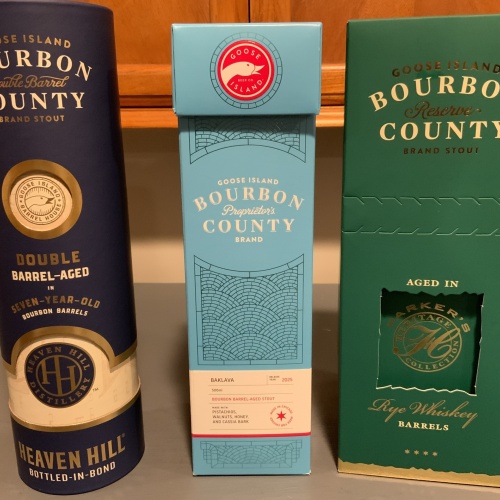 2025 Goose Island / Bourbon County Variants Prop, Double Barrel and Parker’s Heritage Reserve