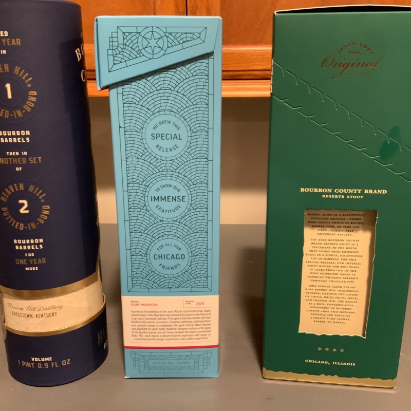 2025 Goose Island / Bourbon County Variants Prop, Double Barrel and Parker’s Heritage Reserve