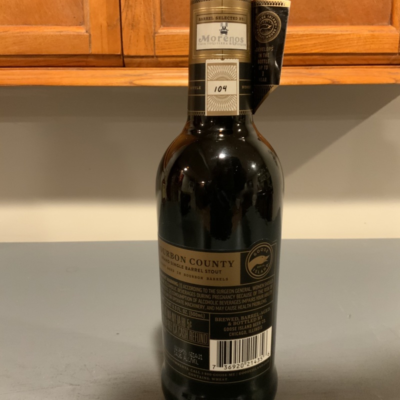 2025 Goose Island / Bourbon County Goose - Single Barrel - The  Moreno’s  Liquor Pick
