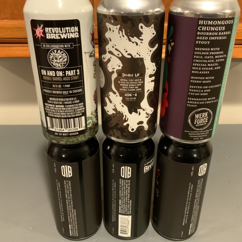 Goose Island, Revolution /Half Acre Collaboration, Werk Force and Old Irving Brewing Lot