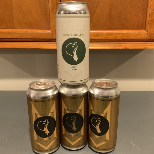 Maplewood 2025 Barrel Aged Cuppa Neat WLR, 2023  Cuppa Cellar Select and 2025 Cuppa SAZ Vanilla Rye