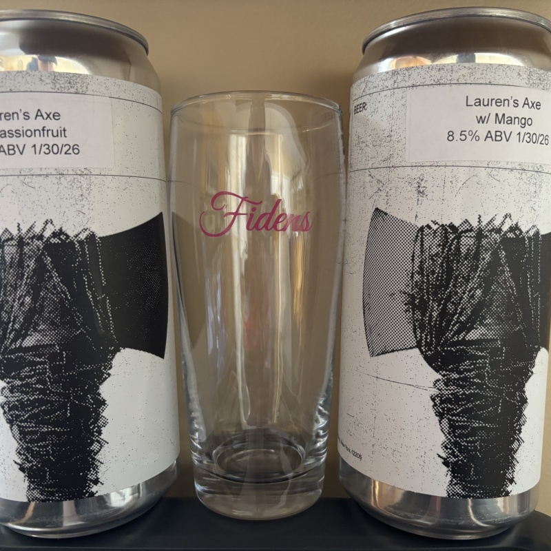 Fidens axe week crowlers with glass