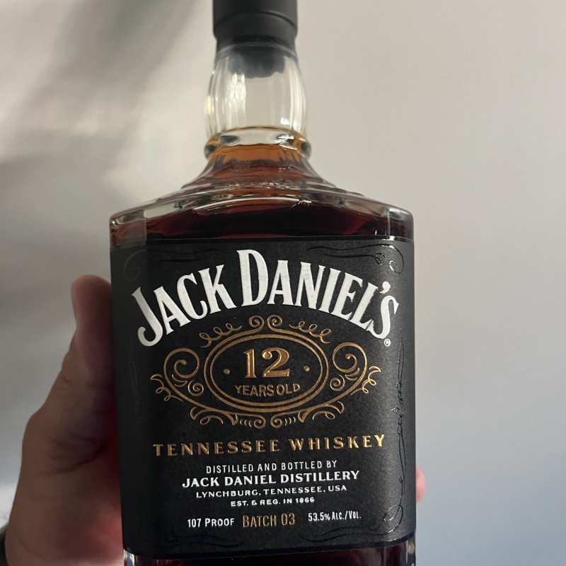 Jack Daniels 12 year whiskey