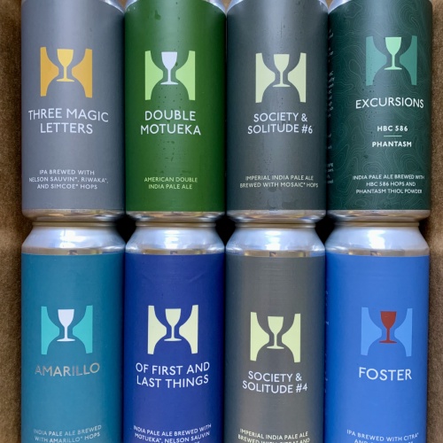 Hill Farmstead 8pk Society & Solitude 6, Double Motueka, S&S 4, Three Magic Letters, Of First And Last Things, Amarillo, Excursions,  Foster