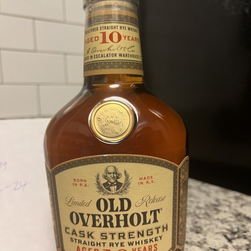 Old Overholt 10 year cask strength