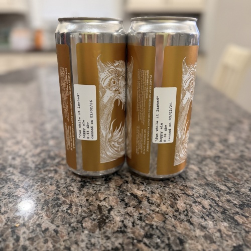 Troon Brewing (2) 32oz Crowlers “ fun while it lasted”