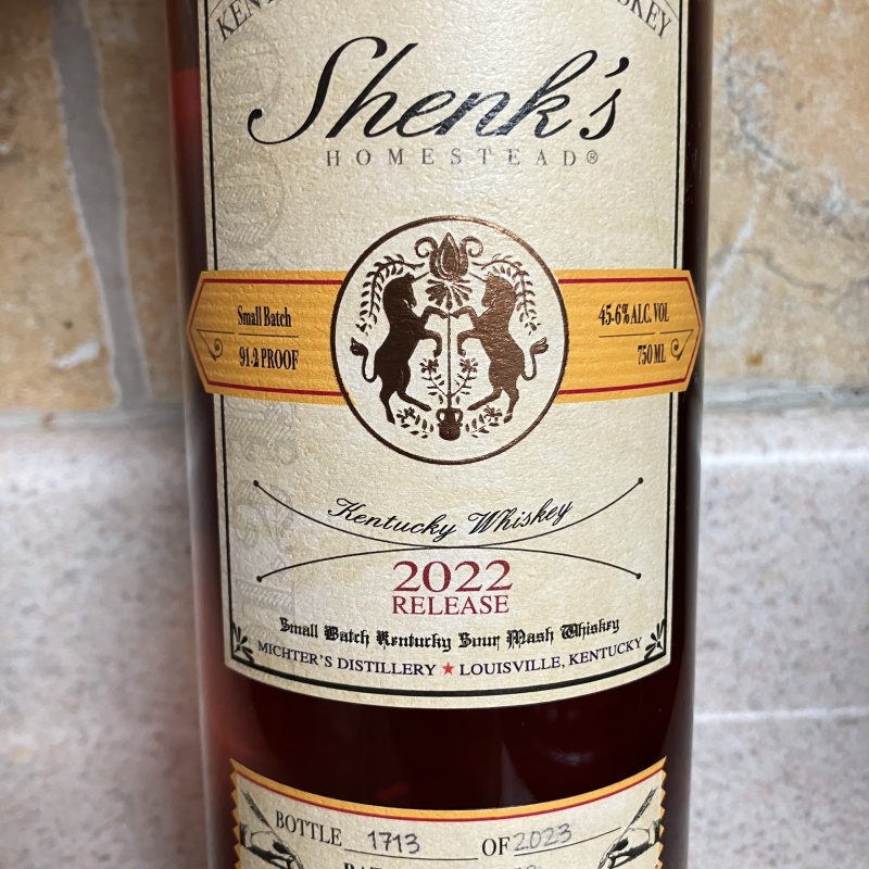 2022 Shenk’s Homestead Sour Mash Whiskey