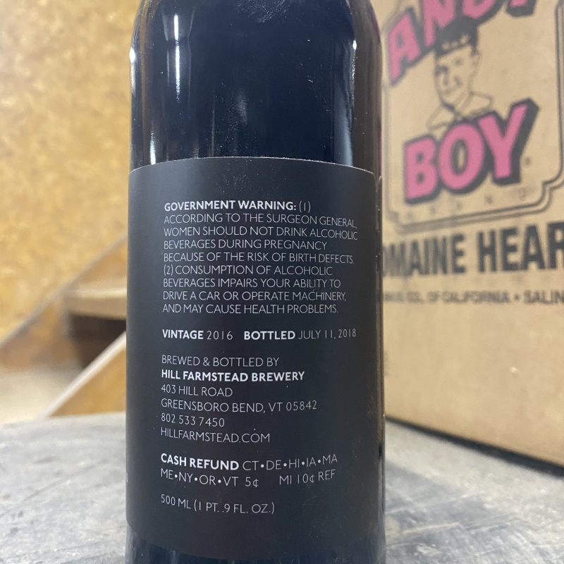 Hill Farmstead - Aaron 2018