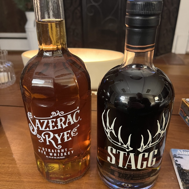 Stagg 24A and Sazerac Rye