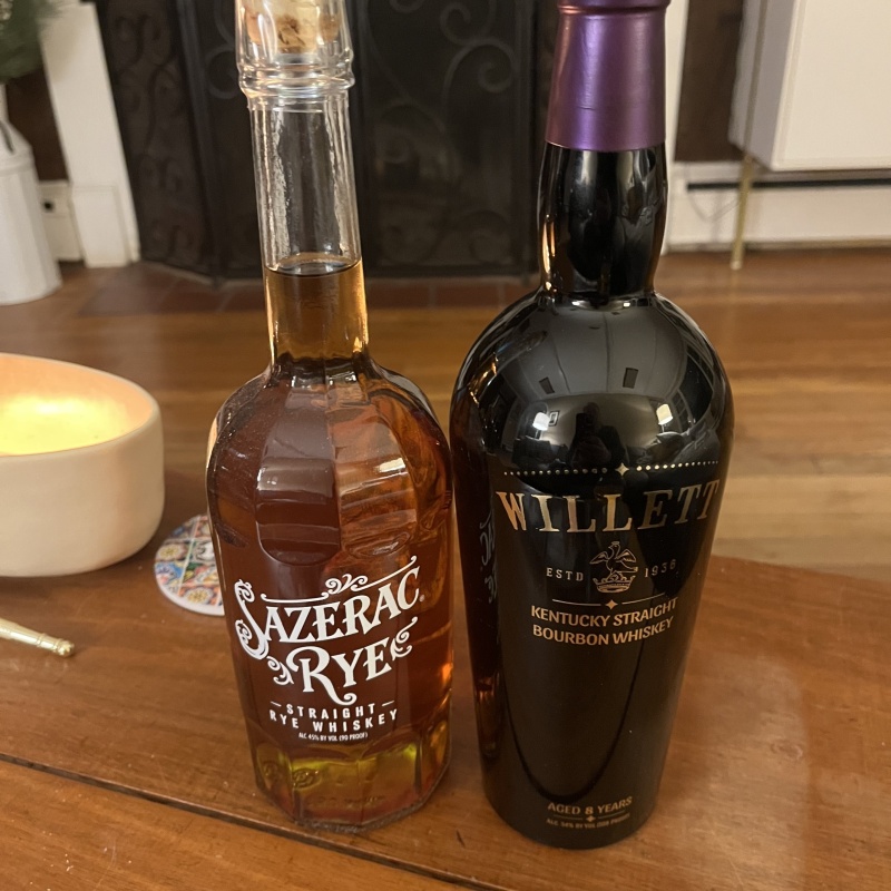 Willett 8 Year Bourbon and Sazerac Rye