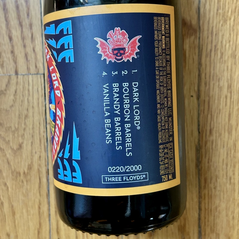 Three Floyds 2025 Dark Lord Brandy Vanilla