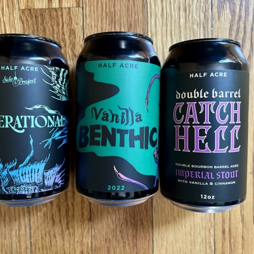 Half Acre Double Barrel Catch Hell, Vanilla Benthic And Generational (Collab w/ Side Project)