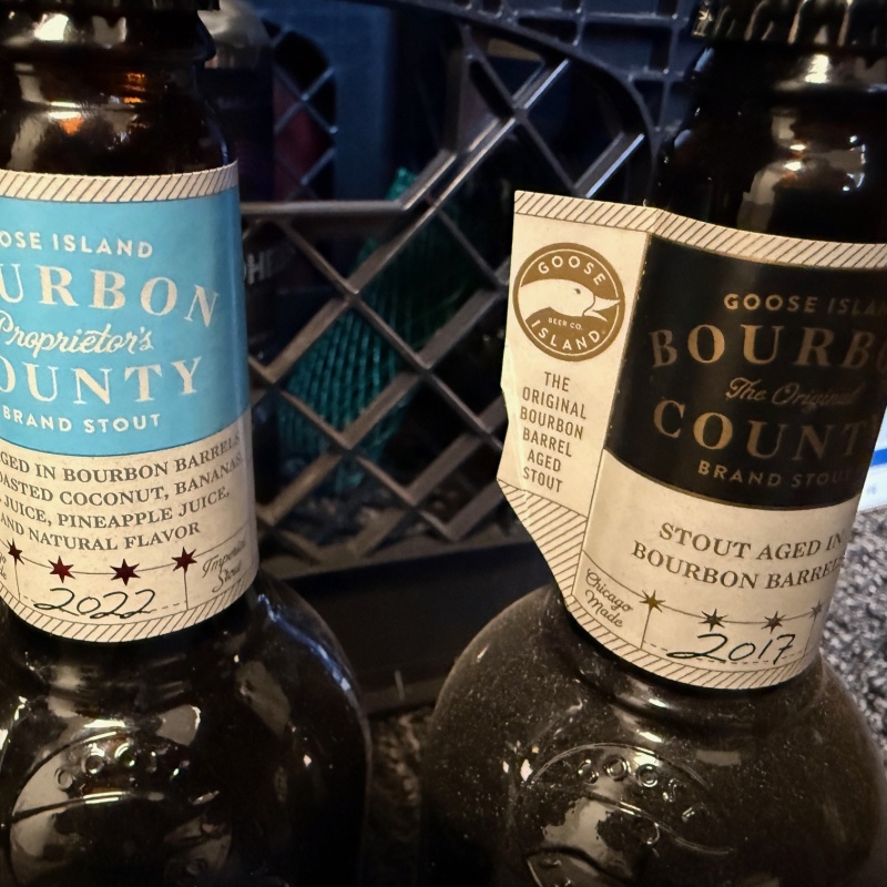 3 Bottles Stout Lot Goose Island Bourbon County/Central Waters