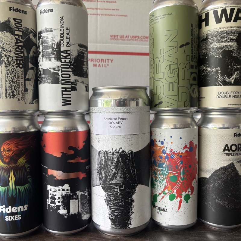 Fidens mixed 8 pack with fruited crowler