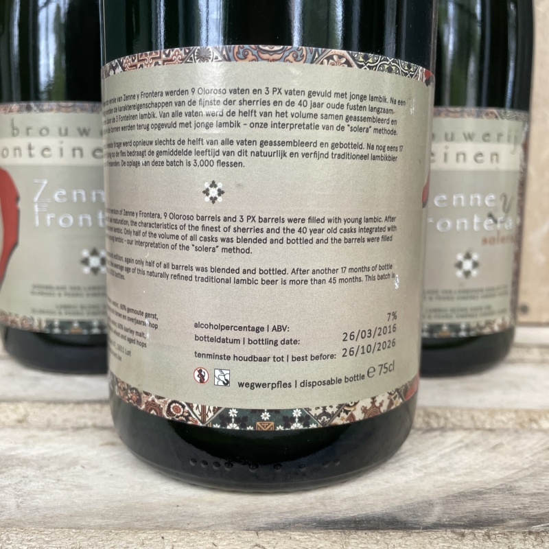 EPL1956 Custom Listing - Batch 2 (2016) 3 Fonteinen Zenne y Frontera Solera
