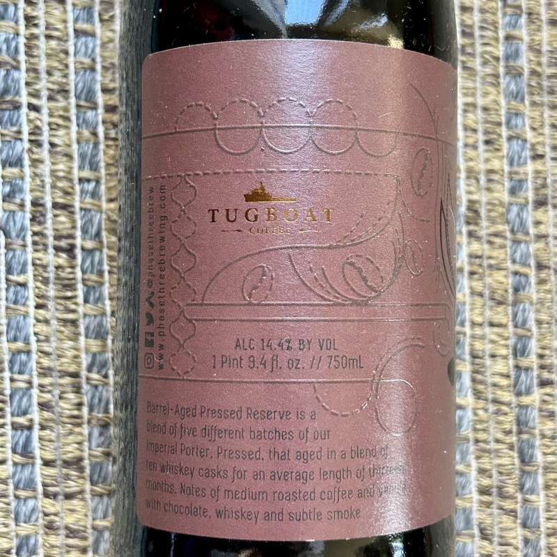 Phase Three Pressed Reserve BA 2022