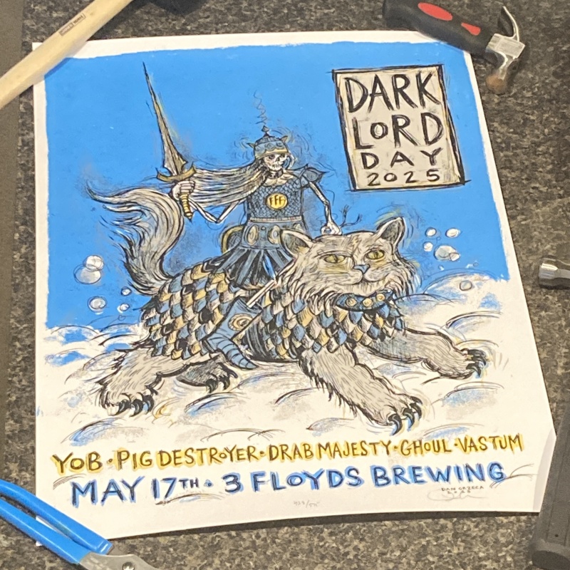 Three Floyds Dark Lord Day 5/17/2025 Pig Destroyer Concert Poster 428/575