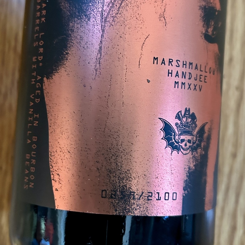 2025 Three Floyds Dark Lord Marshmallow Handjee